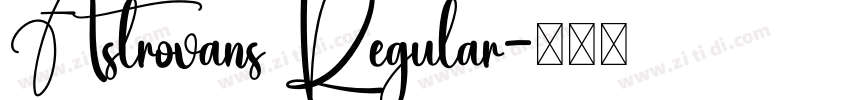 Astrovans Regular字体转换